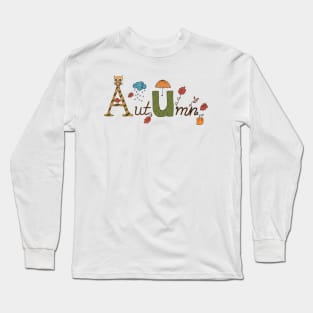 Herbstapplikation Long Sleeve T-Shirt